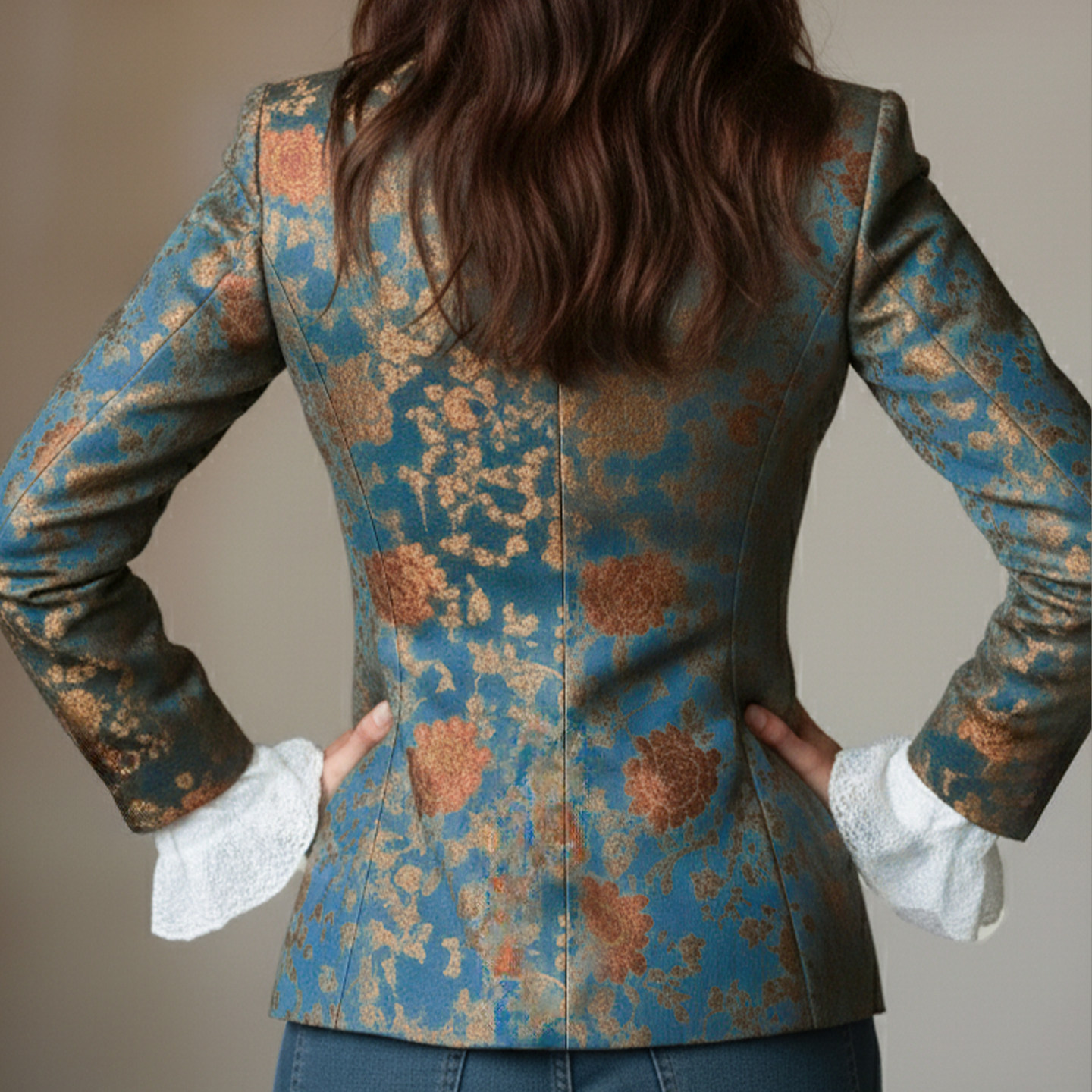 Side profile view showcasing the garment movement