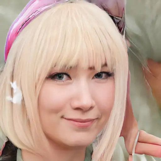 An East Asian woman in her 20s with soft, hydrated skin.
