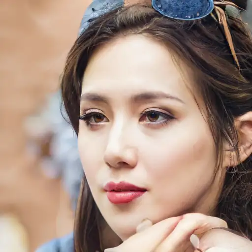Young woman with glowing skin