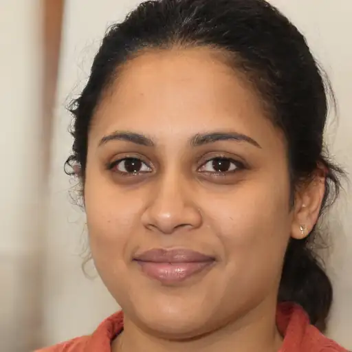 Young woman looking happy