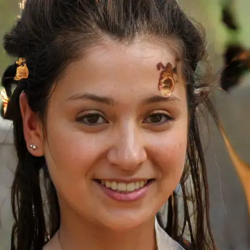 وجه عميلة راضية