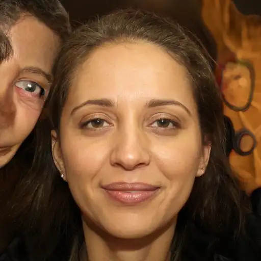 Smiling woman showing healthy skin