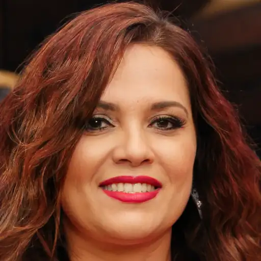 Woman working at a desk with lumbar support