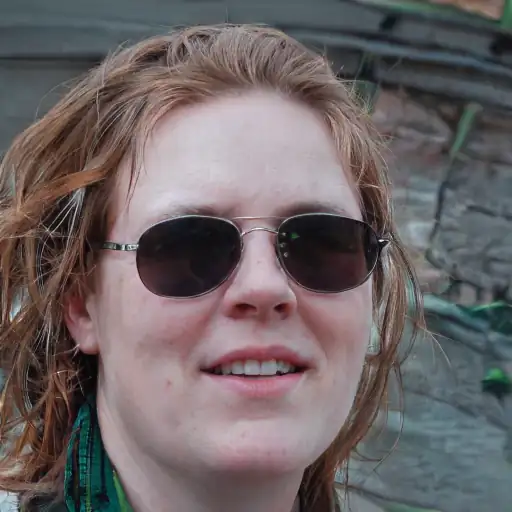 Portrait of a woman with bright eyes
