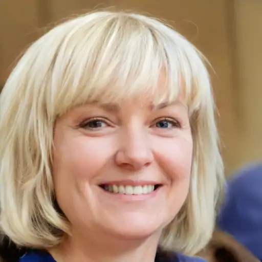 Zufriedene Kundin mit Lumbalstütze