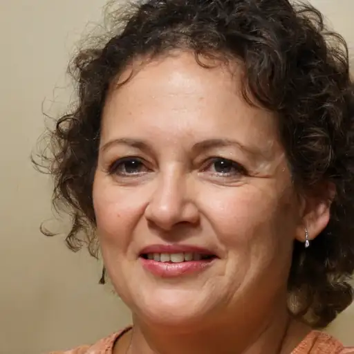 وجه امرأة راضية