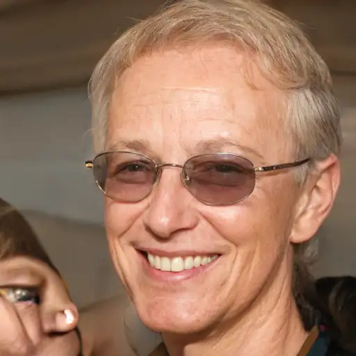 Porträt einer älteren Frau mit freundlichem Lächeln