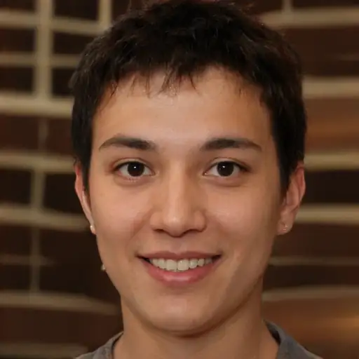 Boy looking up at the projected stars