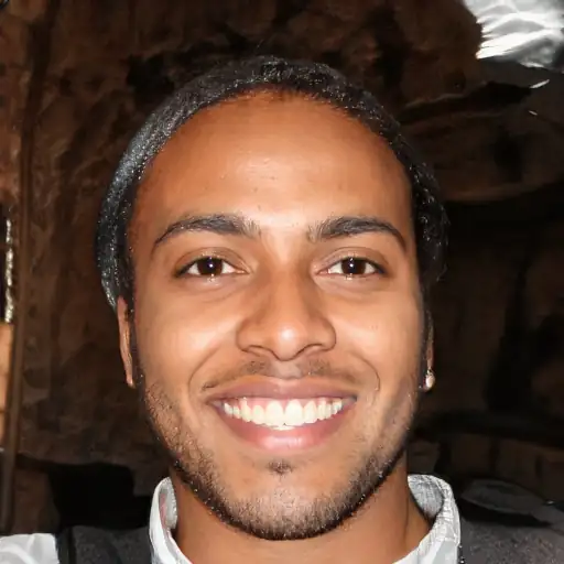 Man with a radiant complexion