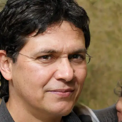 Hombre de mediana edad, latino, disfrutando de su hogar libre de mosquitos.