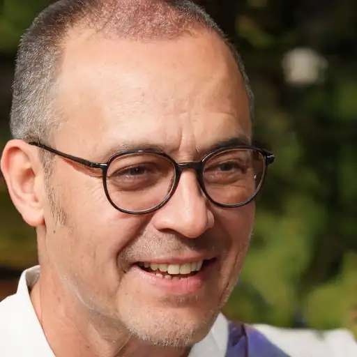 Contented user with smooth hair