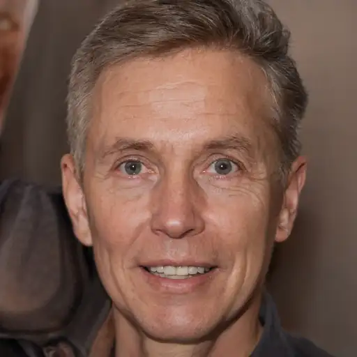Male customer smiling