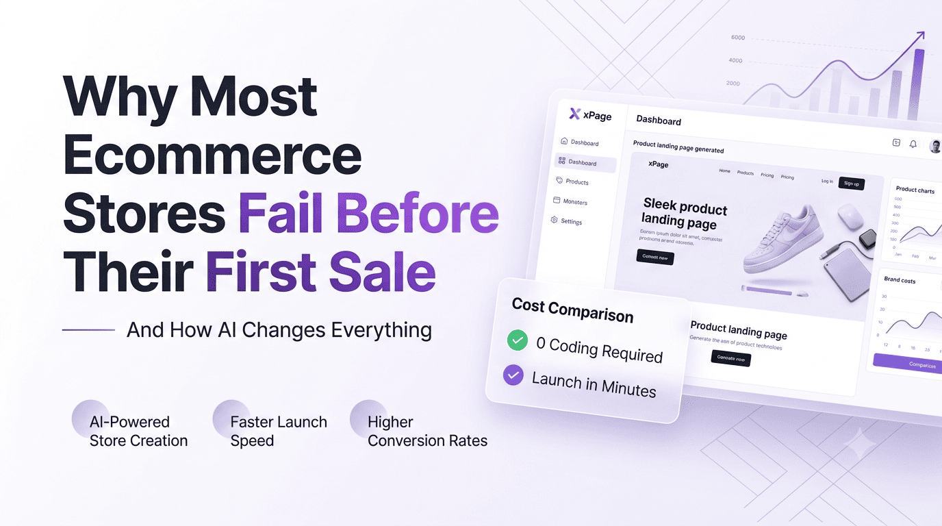 Why Most Ecommerce Stores Fail Before Their First Sale (And How AI Changes Everything)