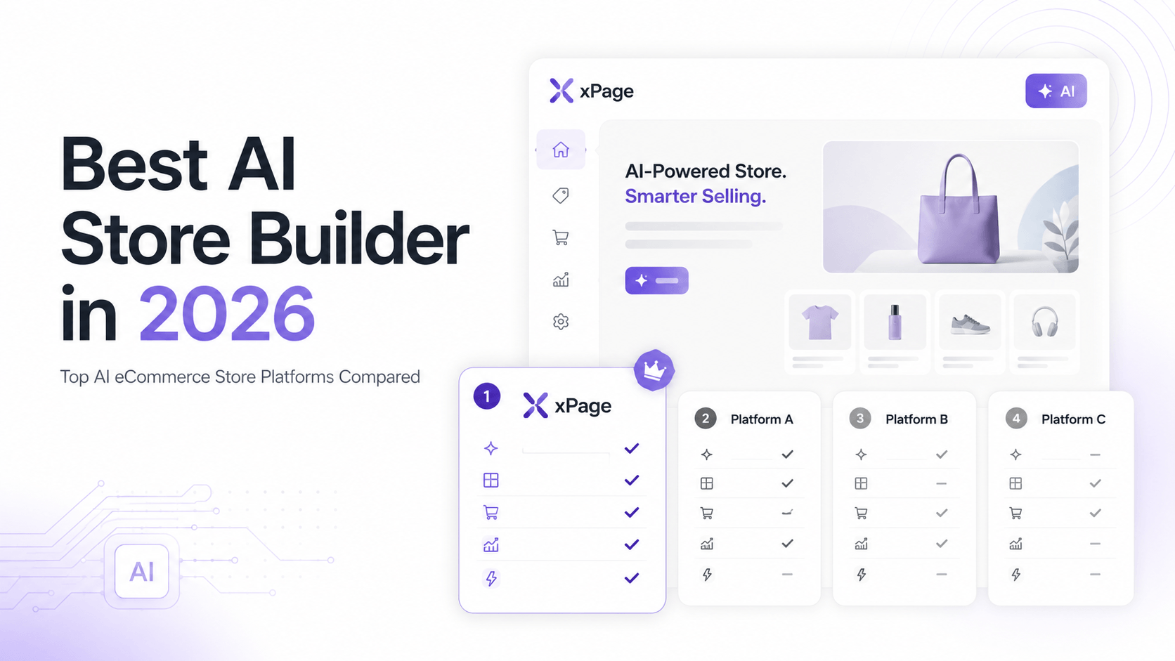 Best AI Store Builder in 2026: Top AI eCommerce Store Platforms Compared