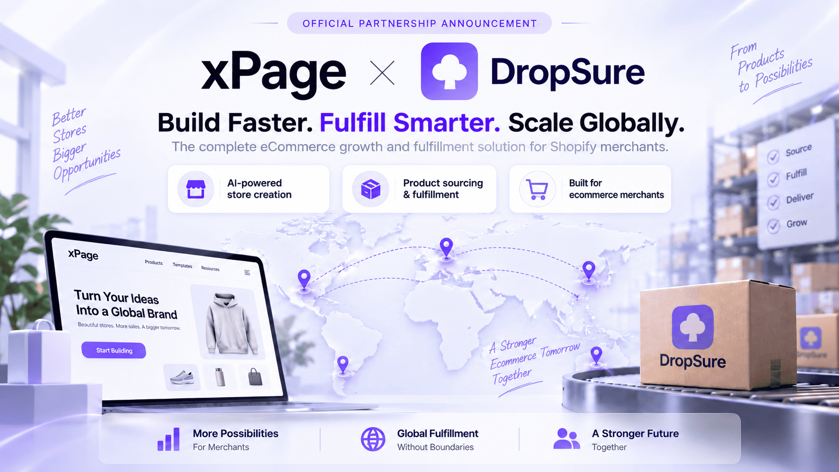 xPage Partners with DropSure to Simplify Dropshipping for Ecommerce Entrepreneurs