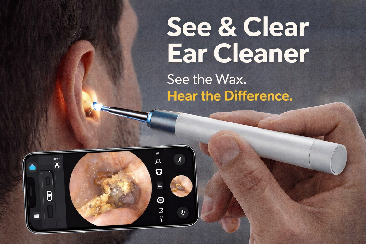 See & Clear Ear Cleaner with HD camera