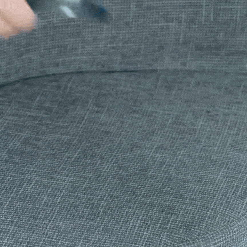 Man sitting comfortably on a discreet device