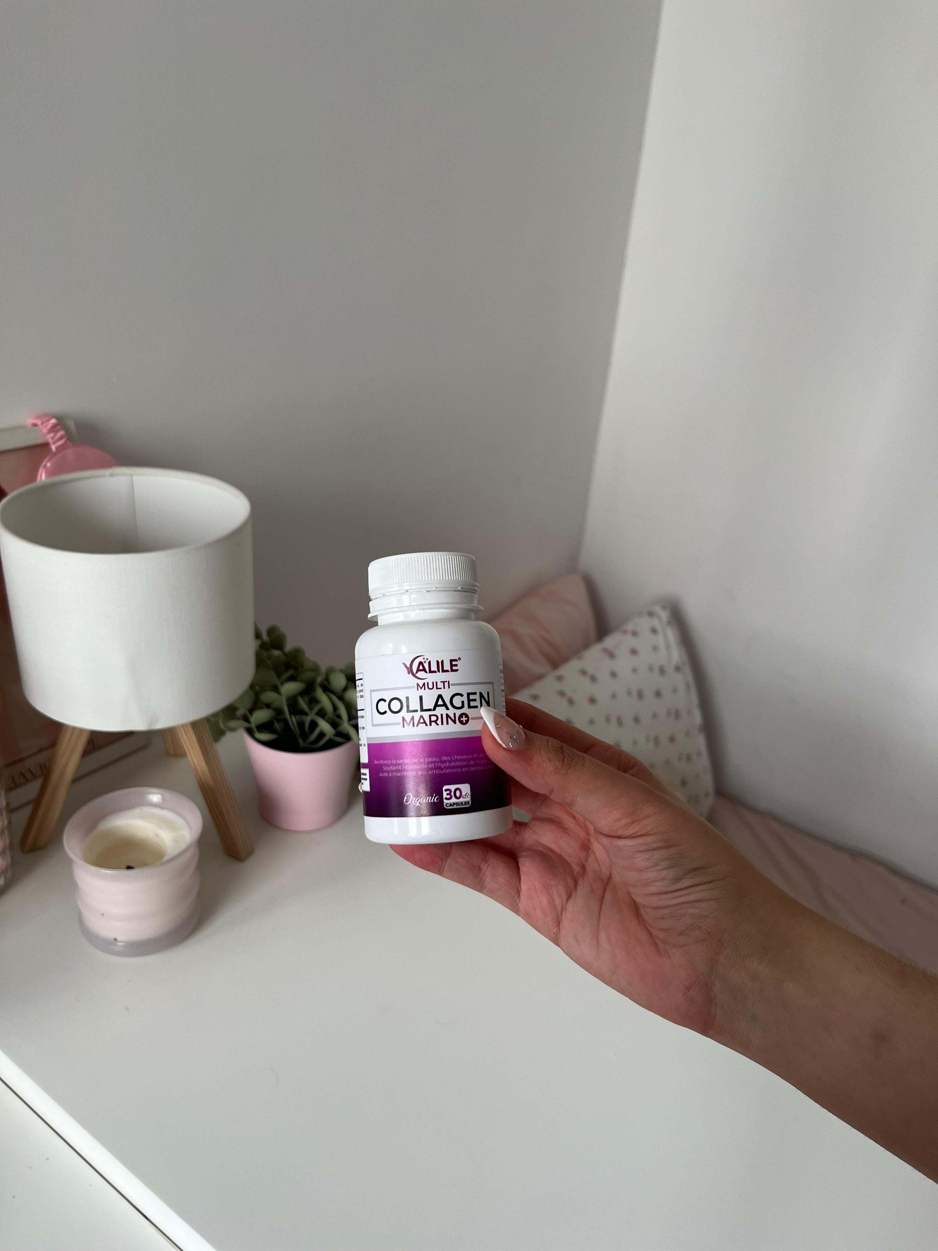 صورة توضيحية لصحة البشرة مع الكولاجين البحري