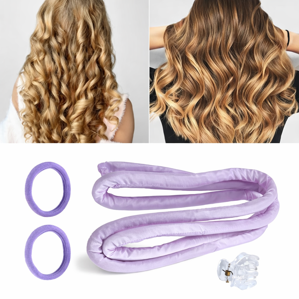 Image of heat-free curling wand in use