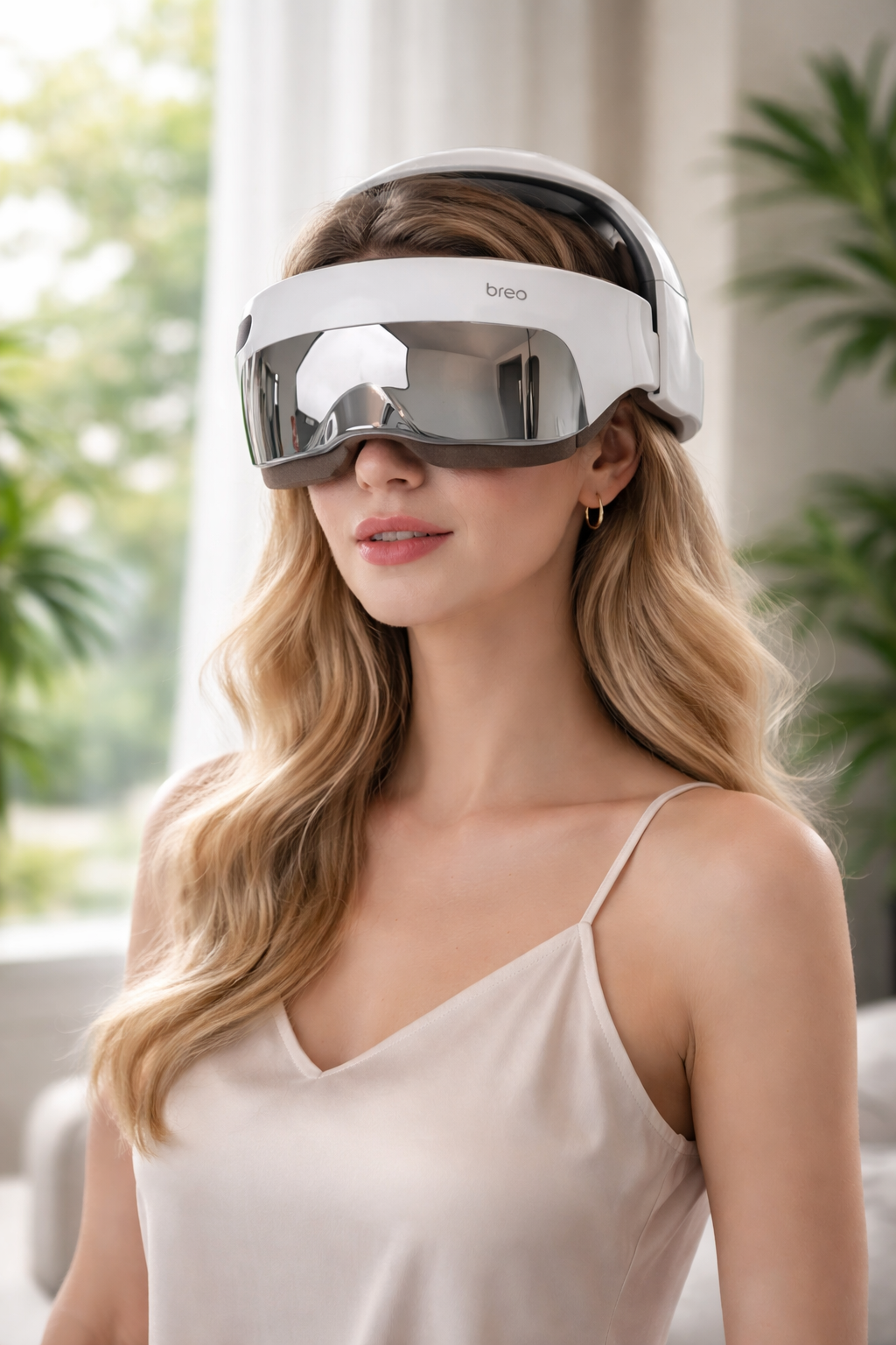 iDream 5S massager fitting comfortably on user's head