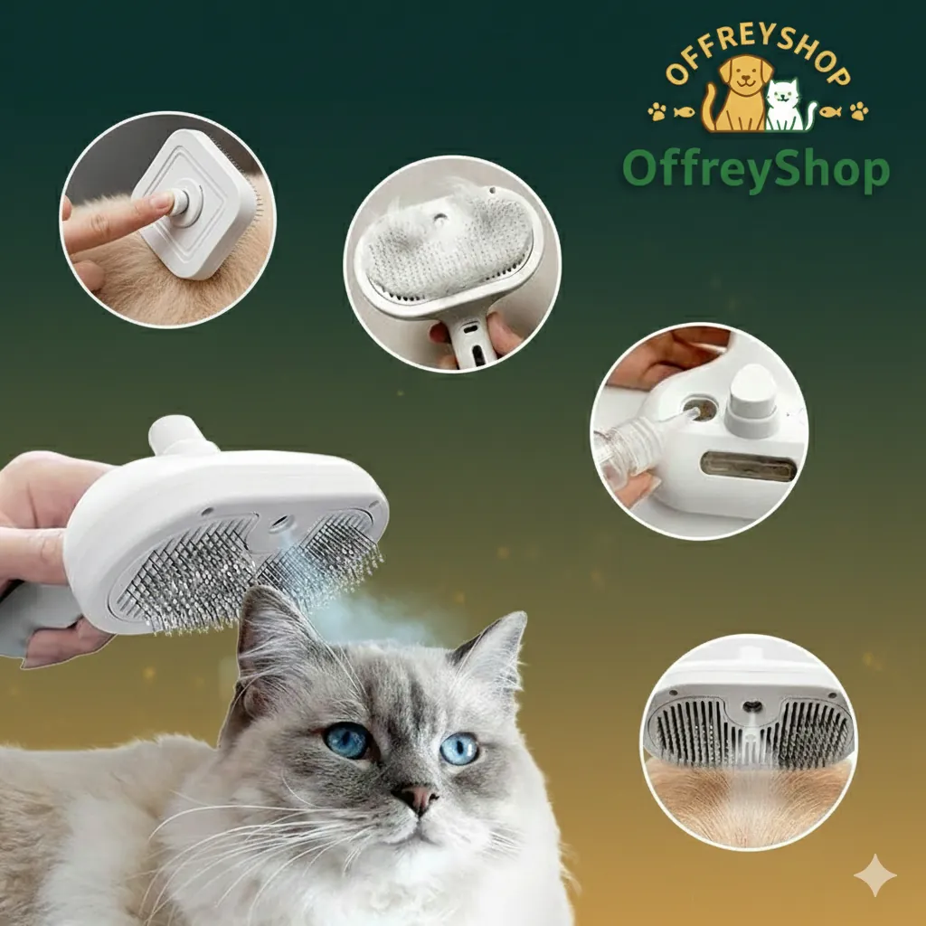 فرشاة متعددة الألوان للحيوانات الأليفة