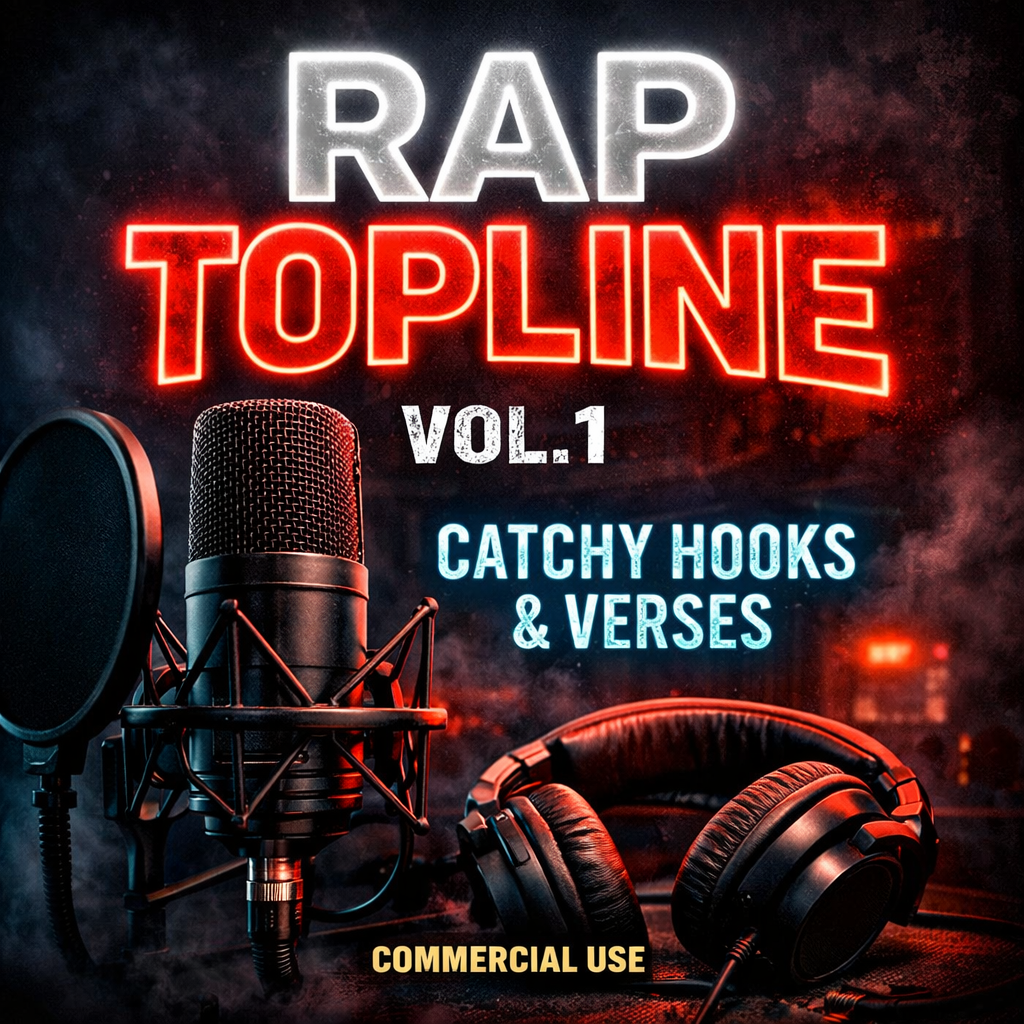 Artist working on music with rap toplines