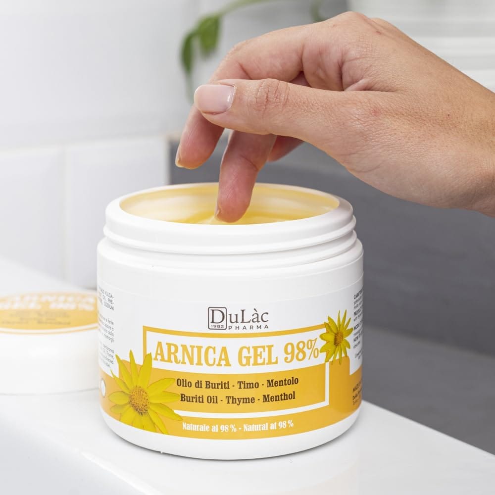 Dulac Arnica Body Massage Gel – Water-Based Cosmetic Massage Gel with Arnica Montana, Fast-Absorbing Lightweight Texture, Non-Gr