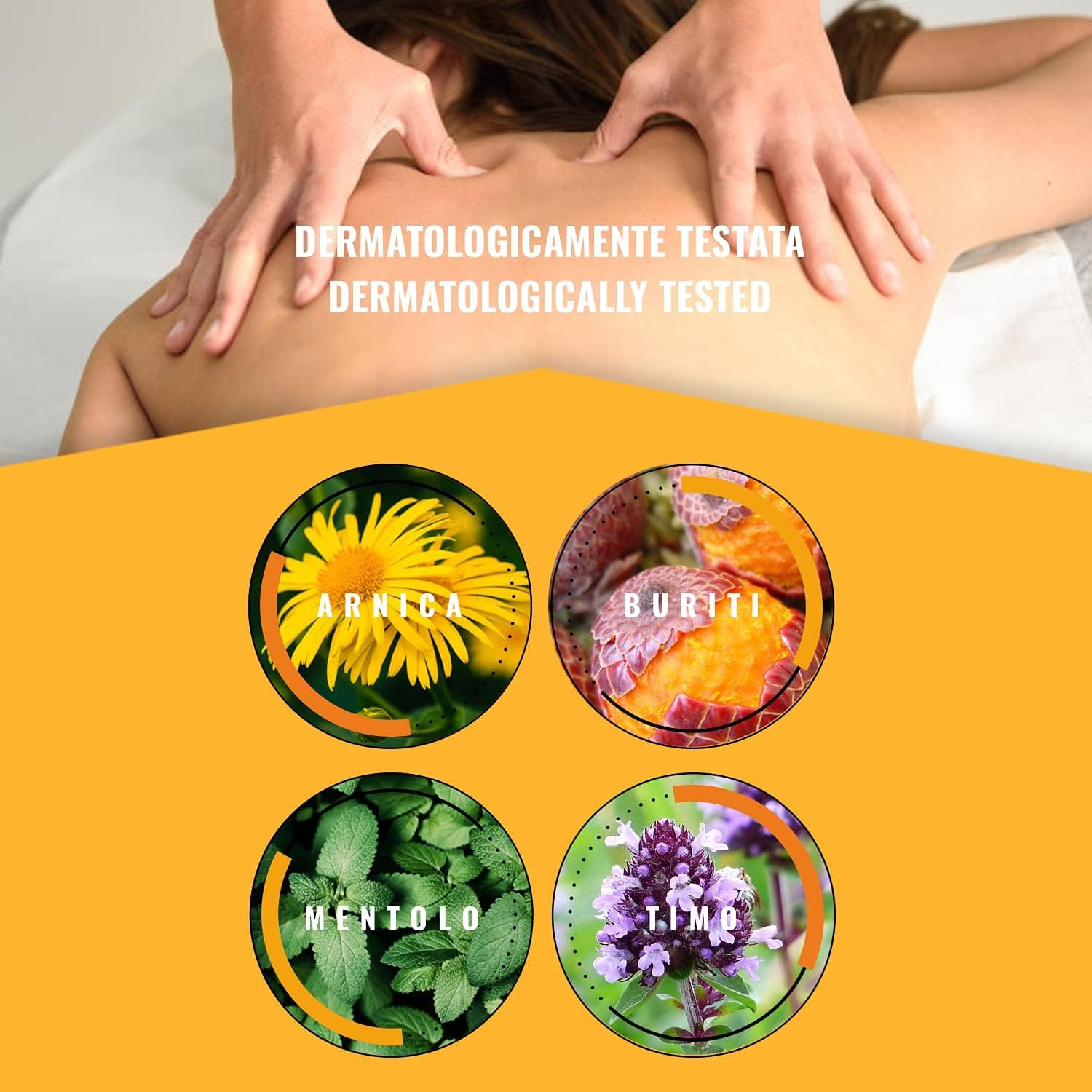 Dulac Arnica Body Massage Gel – Water-Based Cosmetic Massage Gel with Arnica Montana, Fast-Absorbing Lightweight Texture, Non-Gr