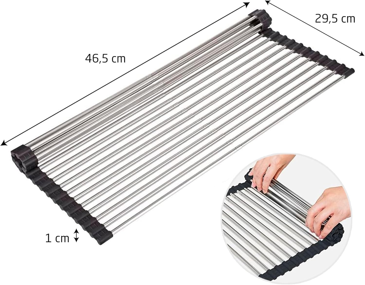 Scolapiatti in acciaio inox