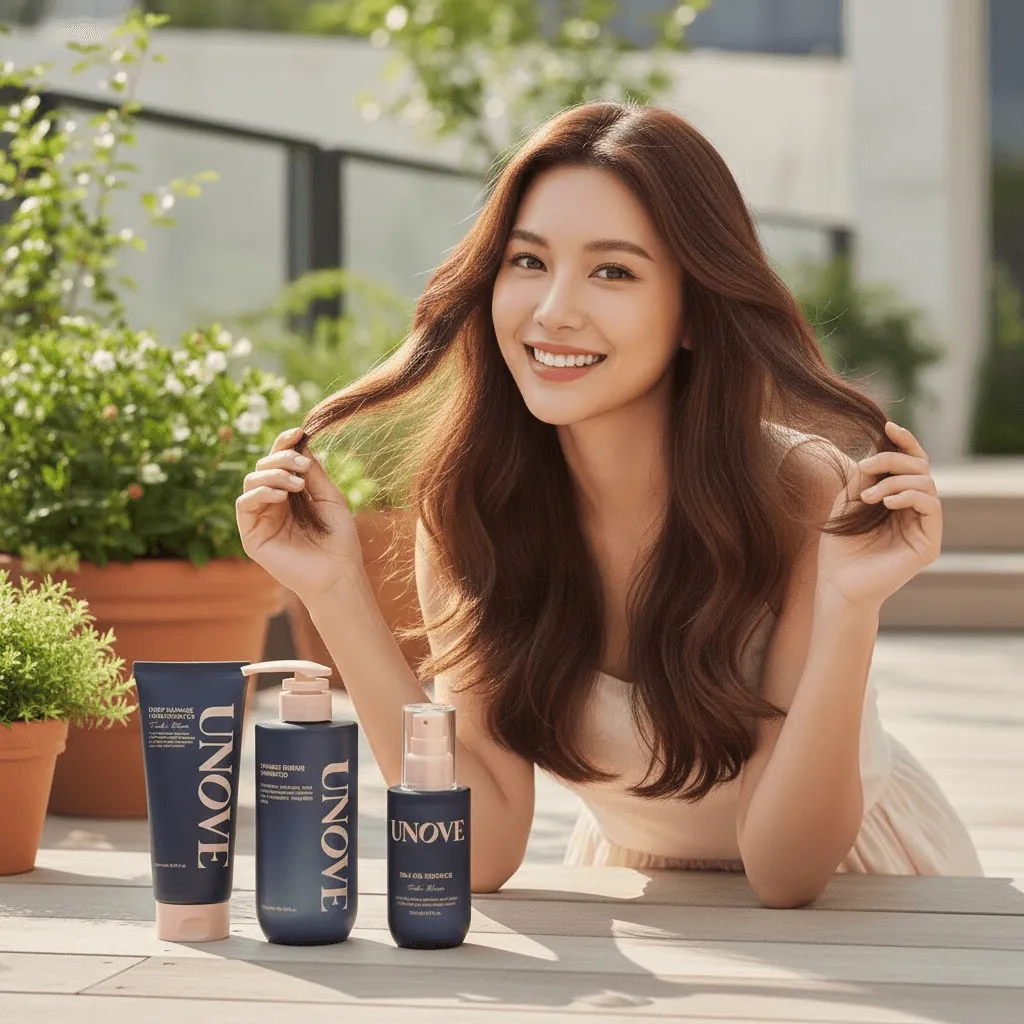 Unove Hair Care Set showcasing luxurious products
