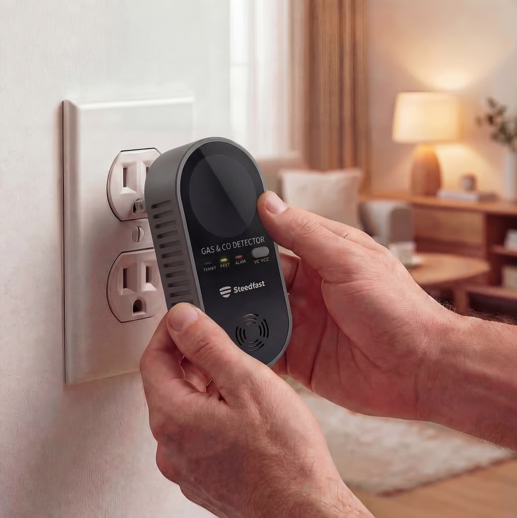 Family breathing clean air