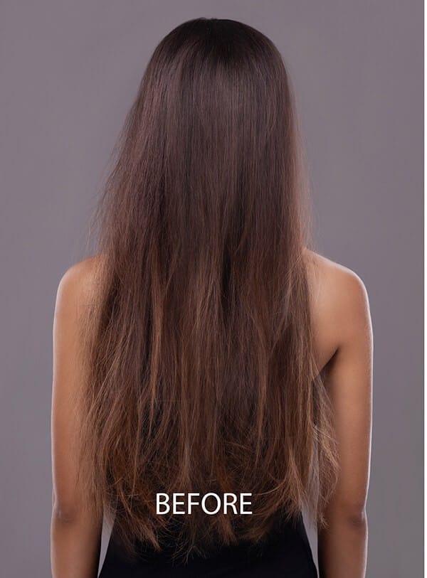 Damaged hair needing care