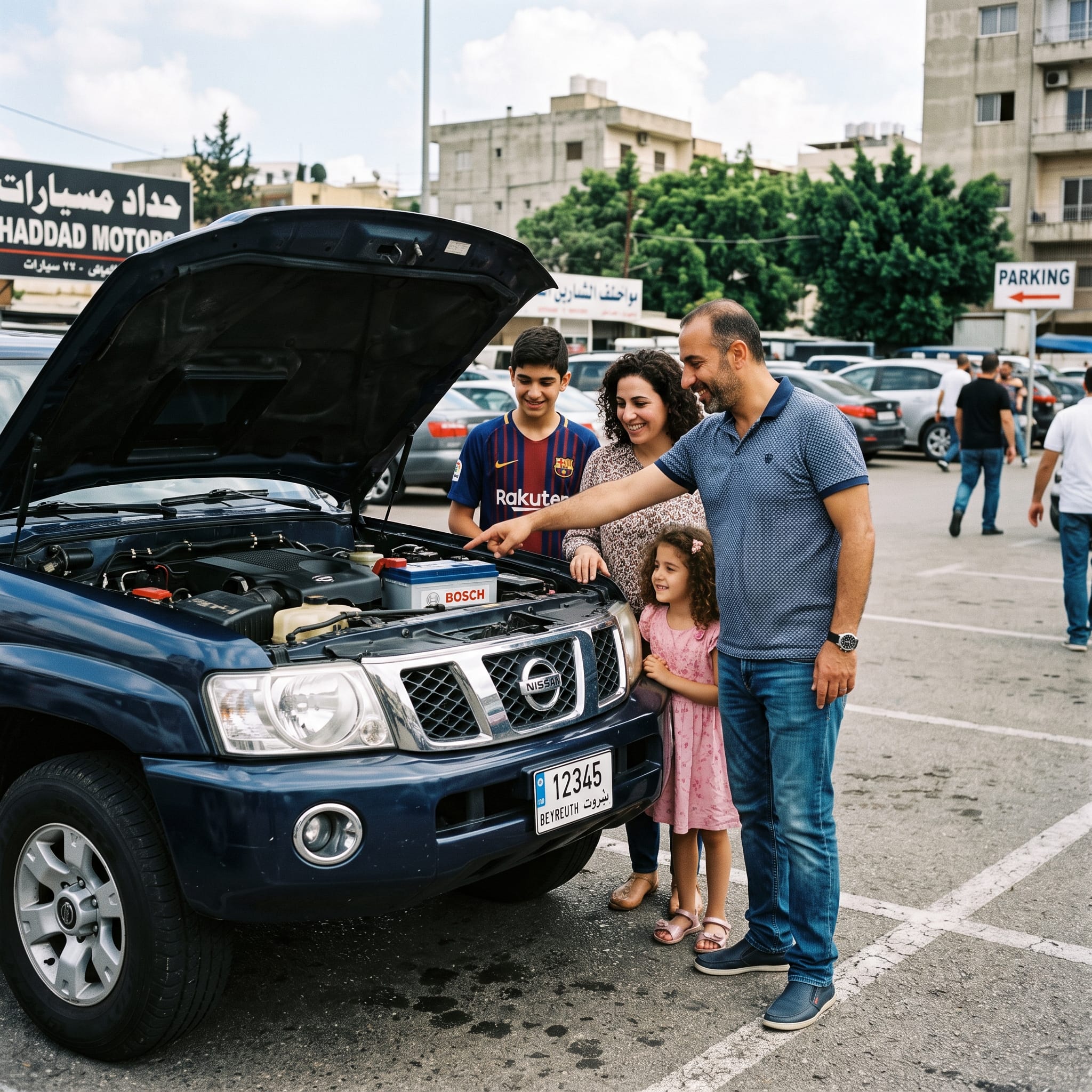 مفتاح البطارية النحاسي بعد التركيب