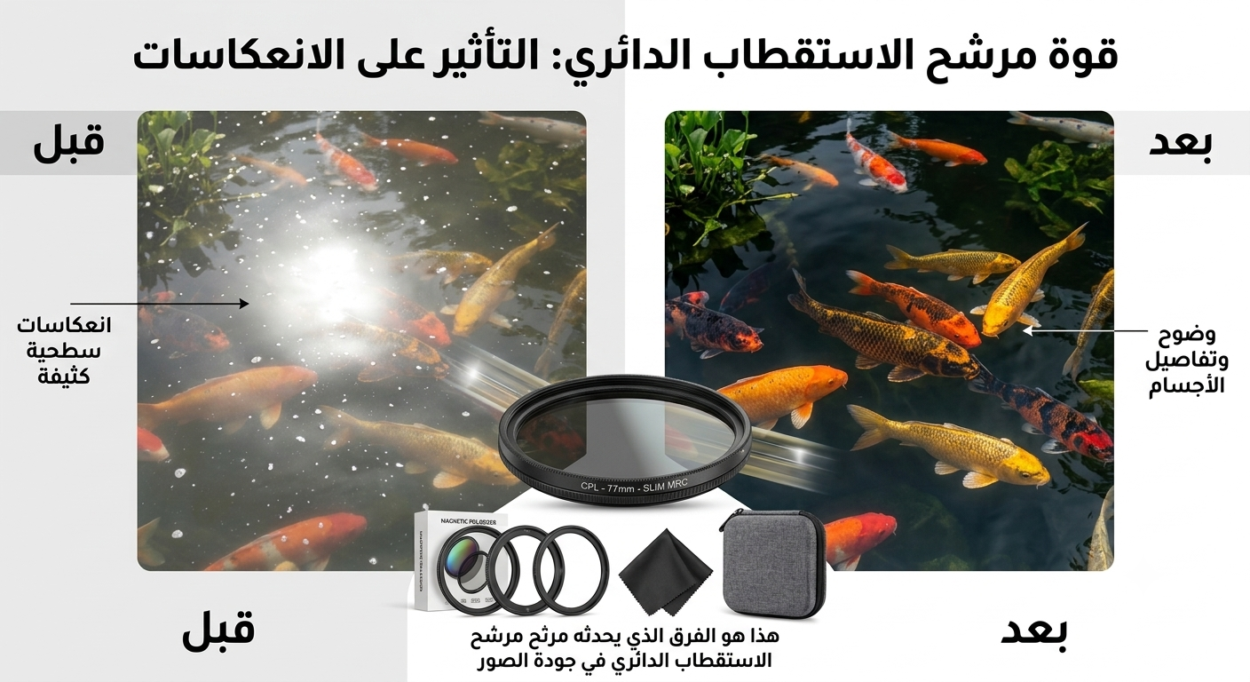 فلتر عدسة احترافي يوفر تحسينات بصرية فورية وجودة صورة عالية