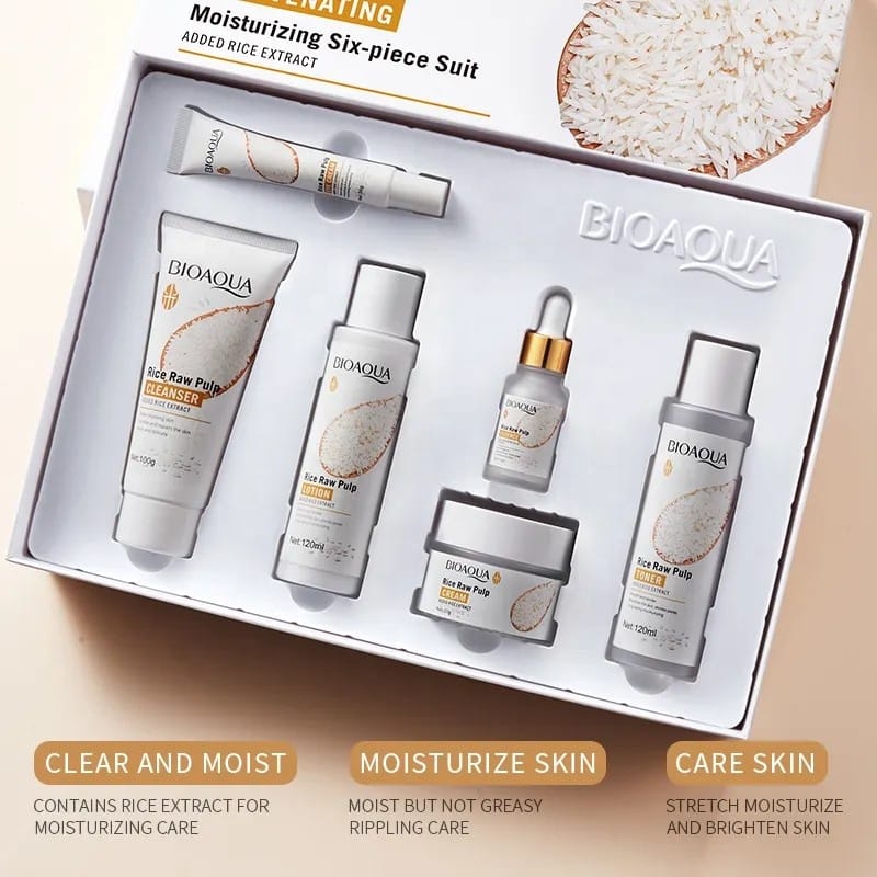 BIOAQUA Rice Raw Pulp Skincare Set