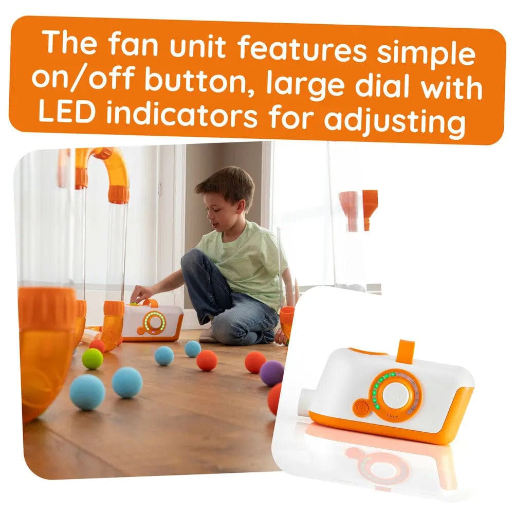 Children playing with Air Toobz STEM toy