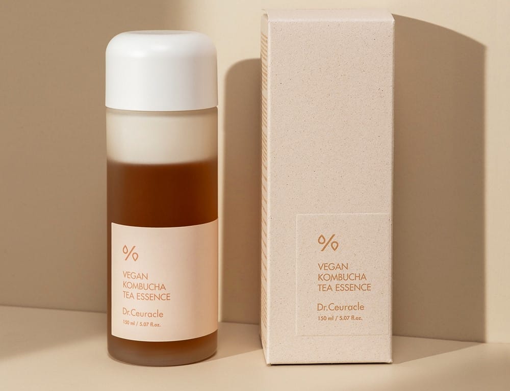 Bottle of Vegan Kombucha Tea Essence