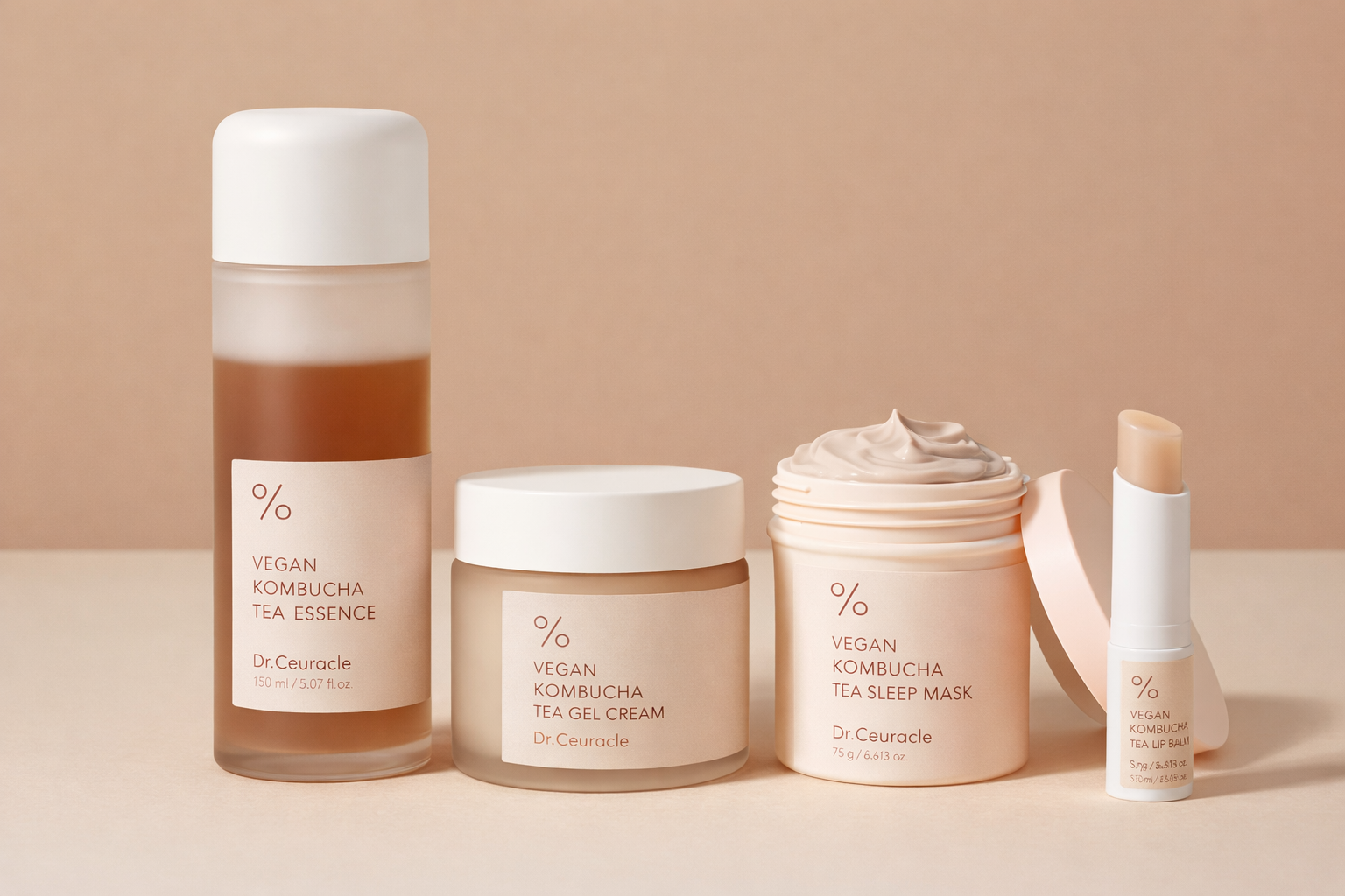 Vegan Kombucha Skincare Routine Set
