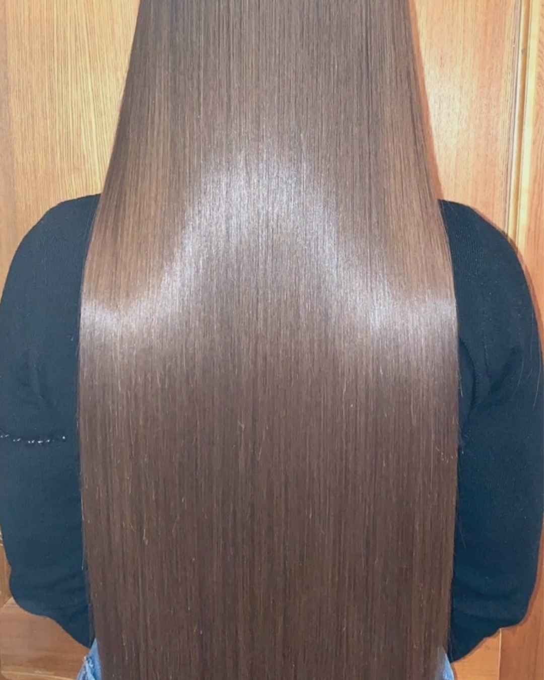 Hair after using COSRX PEPTIDE-132 Ultra Perfect Hair Bonding Set