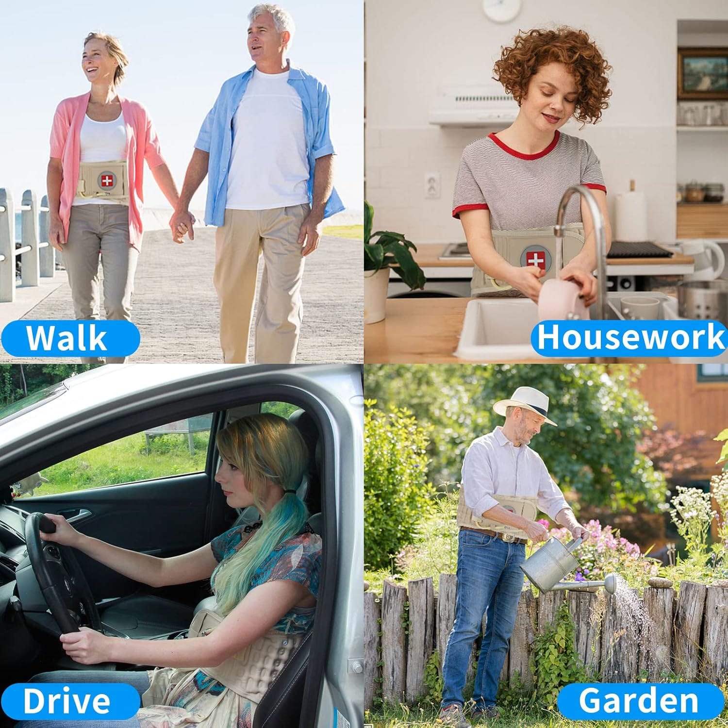 حزام دعم أسفل الظهر يحسن الحركة