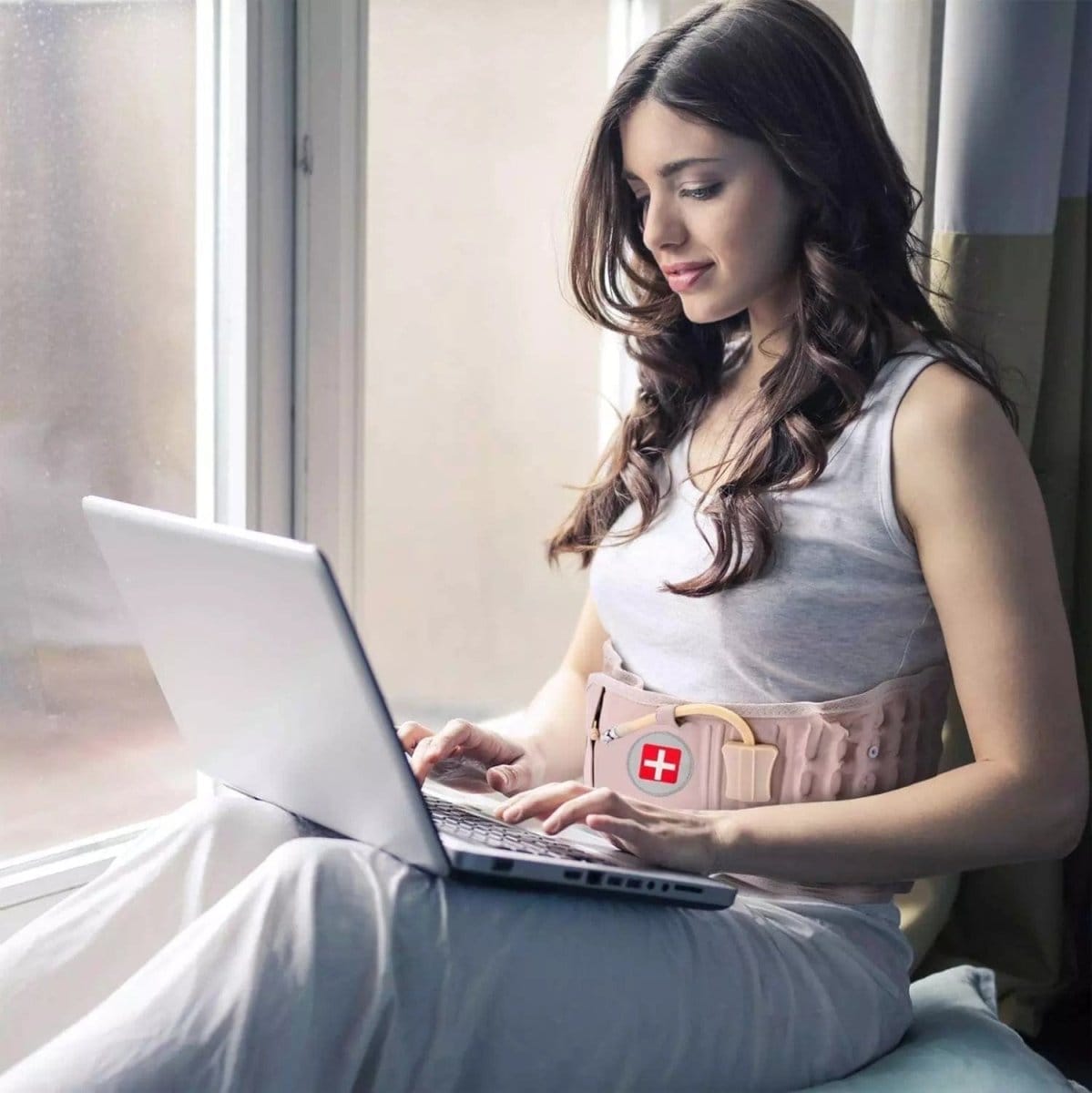 حزام دعم أسفل الظهر يدعم عضلات الظهر