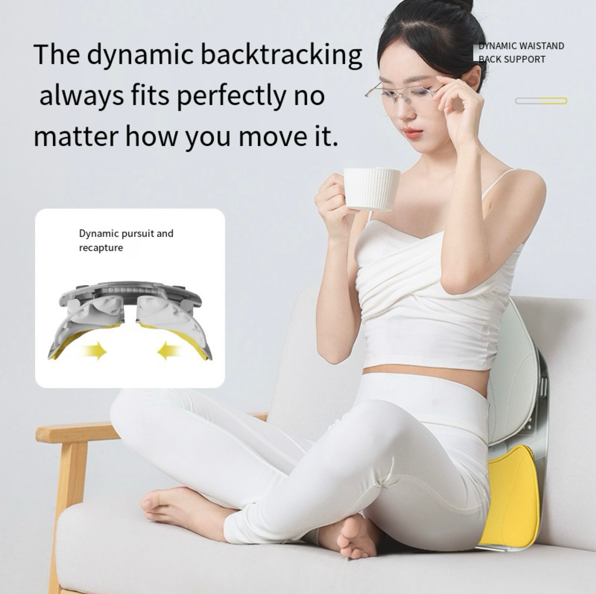 Ergonomic Lumbar Support Cushion with 3D Mesh and Memory Foam