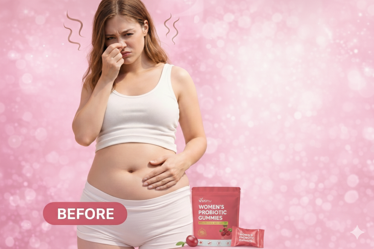 Image showing initial health before using Feminine Balance Gummies