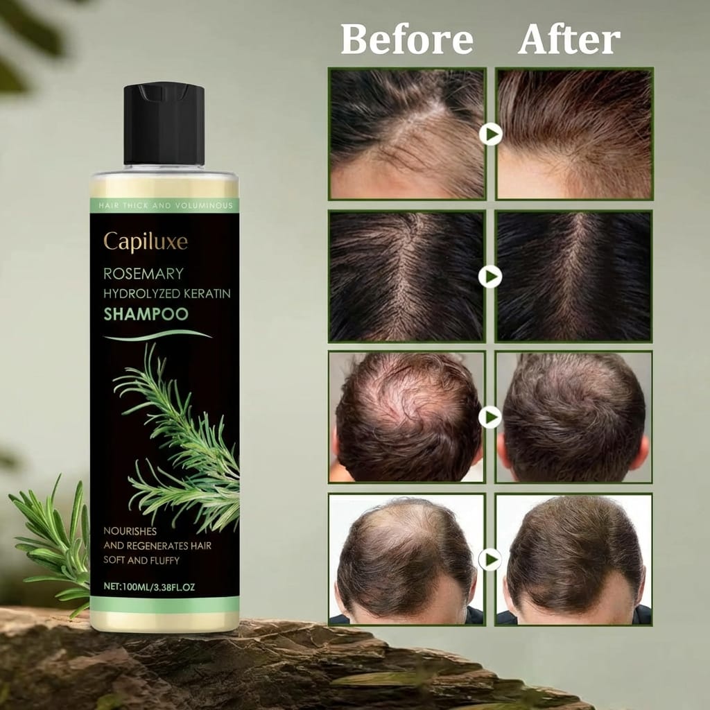 Close-up of smooth and nourished hair after using ProductX