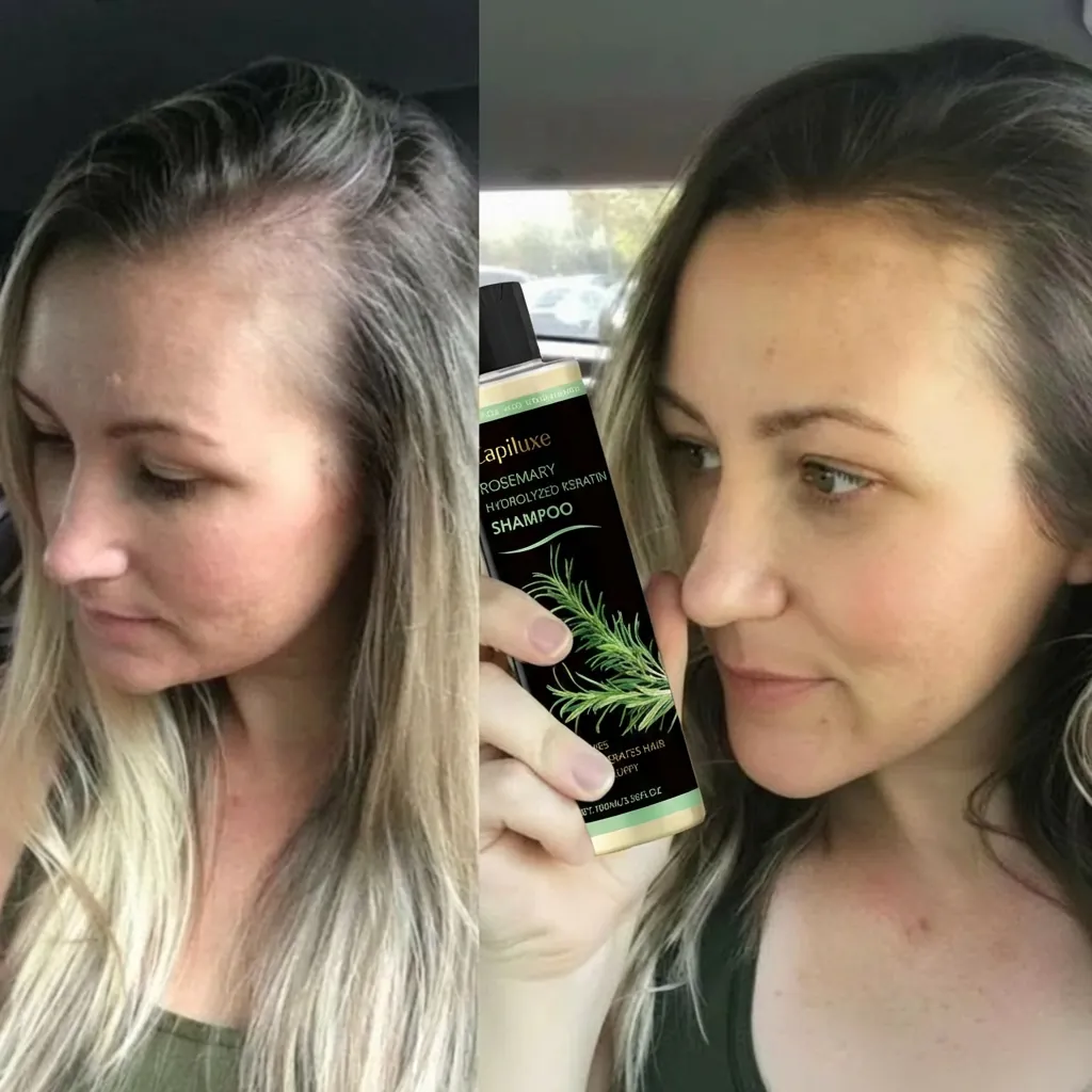 Image of refreshed and light hair after using ProductX daily