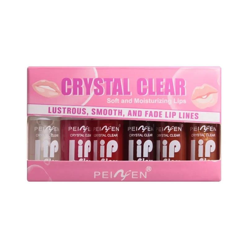 Person applying lip glaze with a smooth, even application