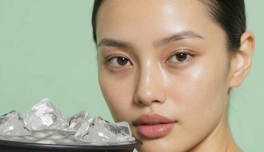 Portable Foldable Silicone Face Ice Bath Bowl for skincare