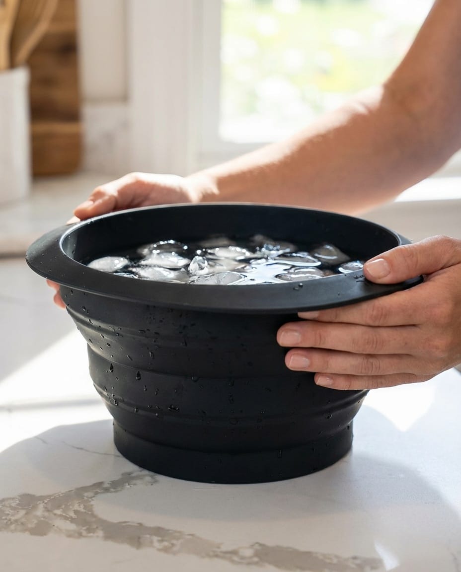 Daily use silicone face ice bath bowl for skincare