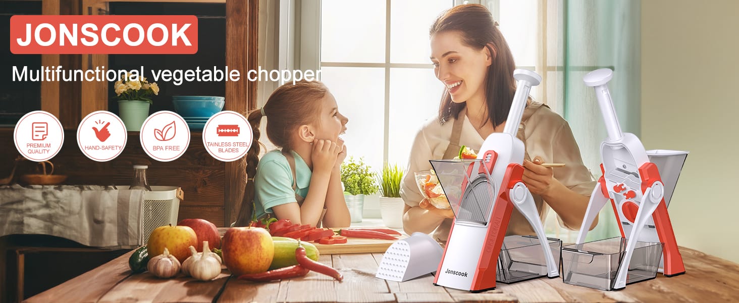 قطاعة خضار آمنة وسهلة الاستخدام