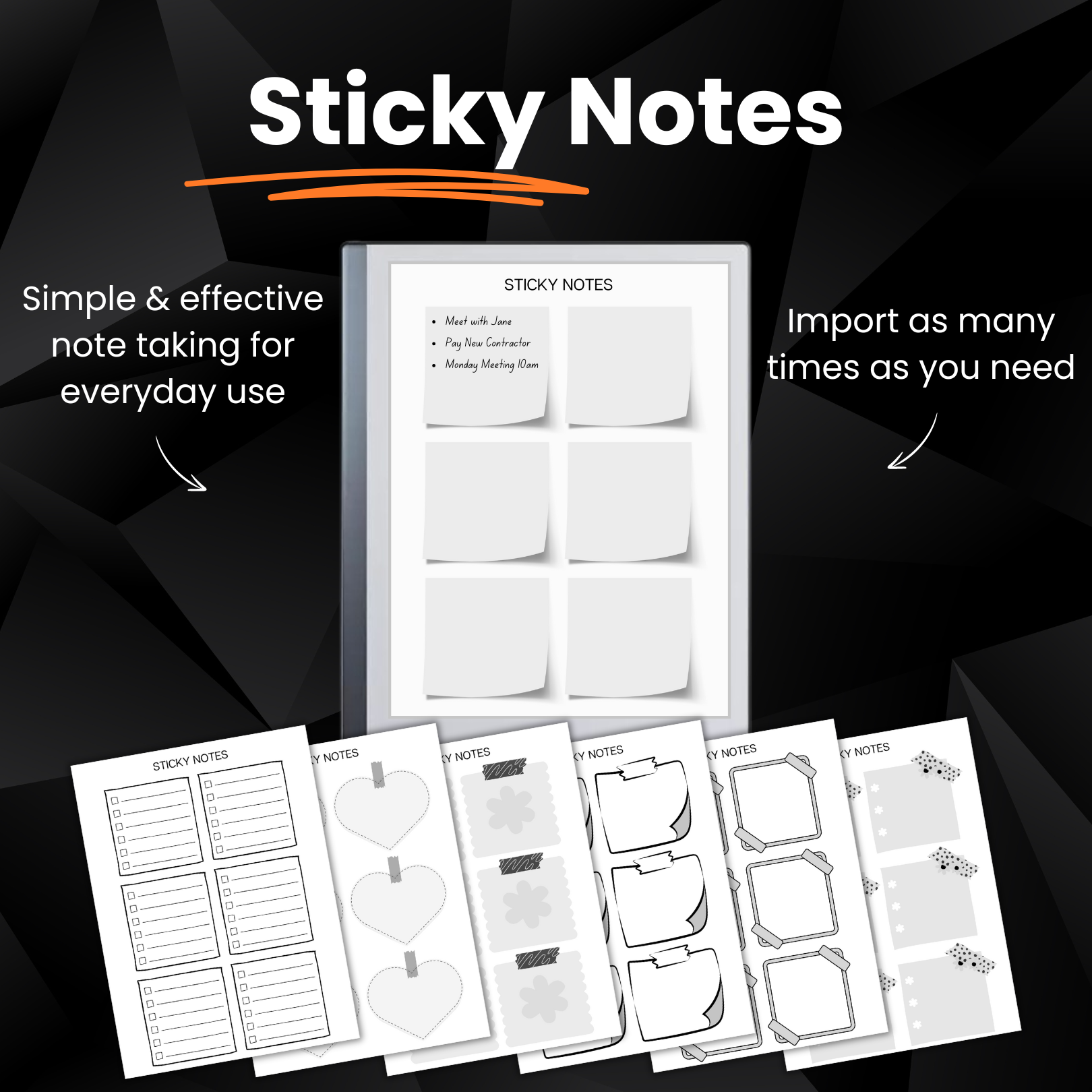 Organized weekly planner image